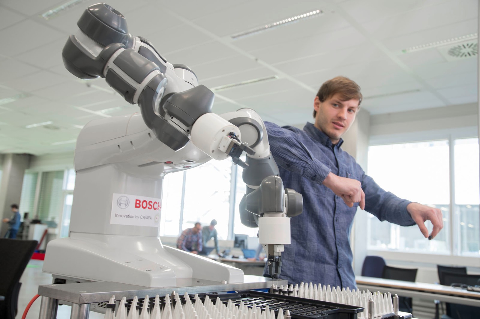 Im Bosch-Forschungszentrum in Renningen werden intensiv neune Technologien wie Künstliche Intelligenz (KI) vorangetrieben.