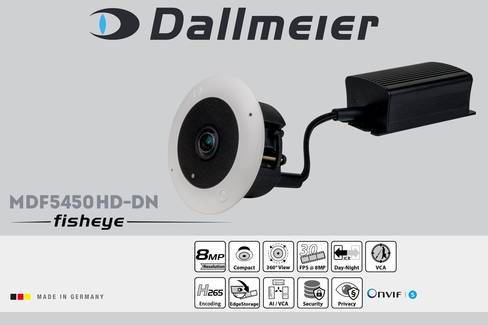 Die neueste Fisheye-Kamera von Dallmeier: Objektklassifizierung, H.265, KI-Unterstützung und 8 MP.