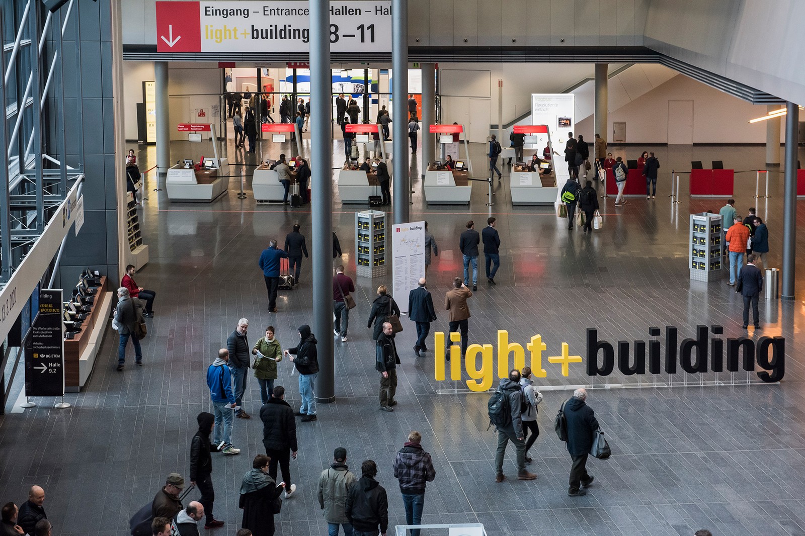 Die Hallen der Messe Frankfurt bleiben vom 8. Bis 15. März leer. Aufgrund des Coronavirus wurde die Light + Building 2020 in den September verschoben.