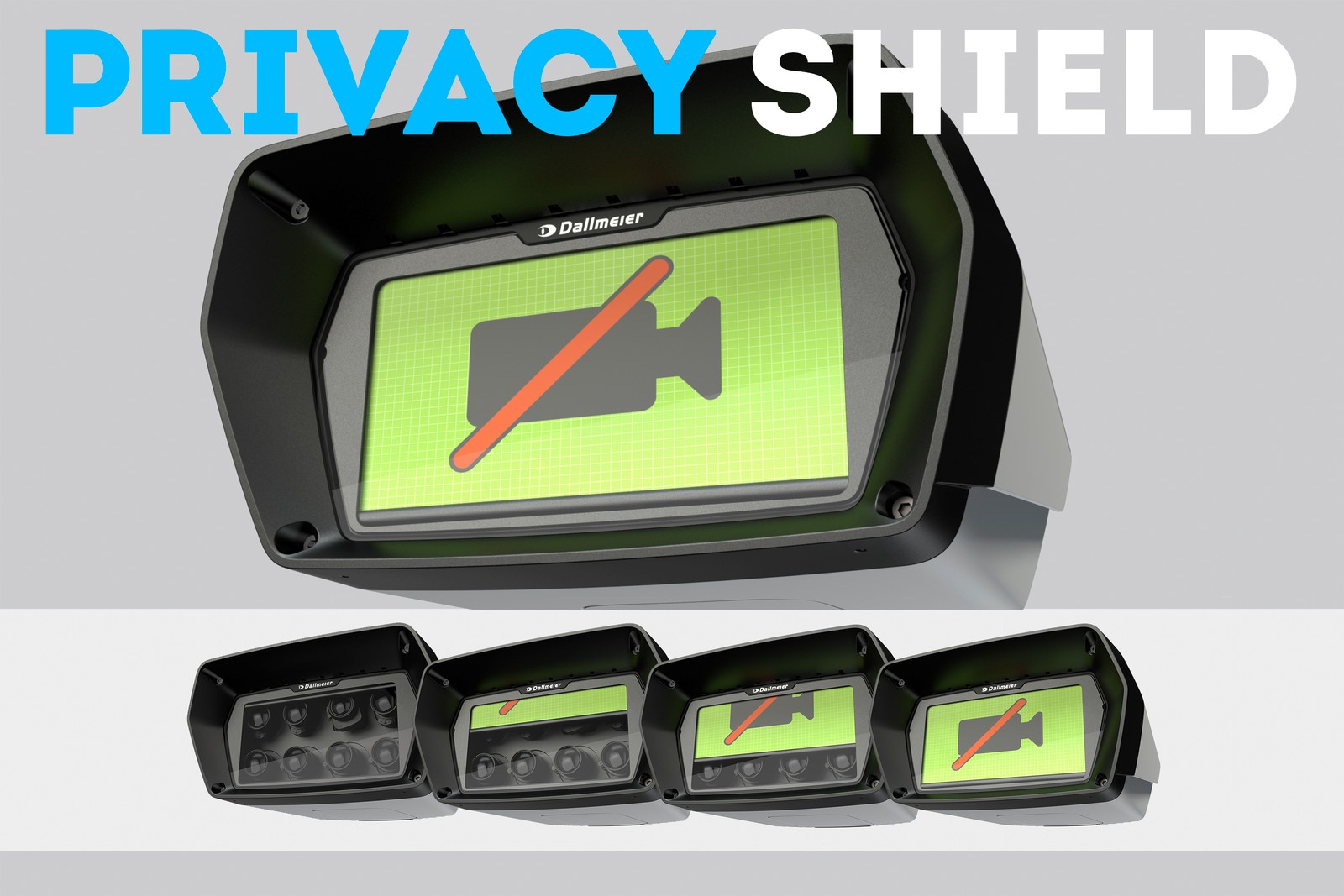 Das Dallmeier „Privacy Shield“ garantiert eine effiziente Deaktivierung der Bilderfassung als Teil einer ganzheitlichen Videoinformationstechnologie. 