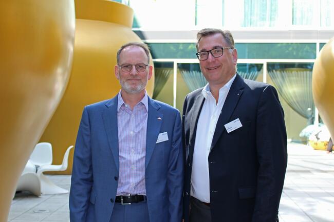 ARGE-Präsident Jens Busse (links) zusammen mit FVSB-Geschäftsführer Stephan Schmidt.