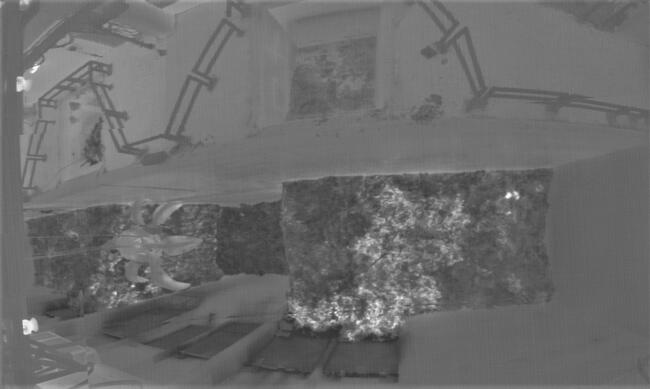 Die gesamte gescannte Detektionsfläche ist in einer thermischen Panorama-Übersicht in hoher Auflösung zu sehen.
