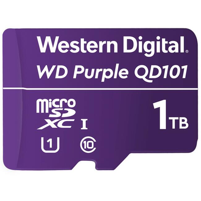 Die WD Purple 1TB Micro-SD-Karte wurde für KI-fähige Kameras, Überwachungskameras und Edge-Geräte entwickelt.