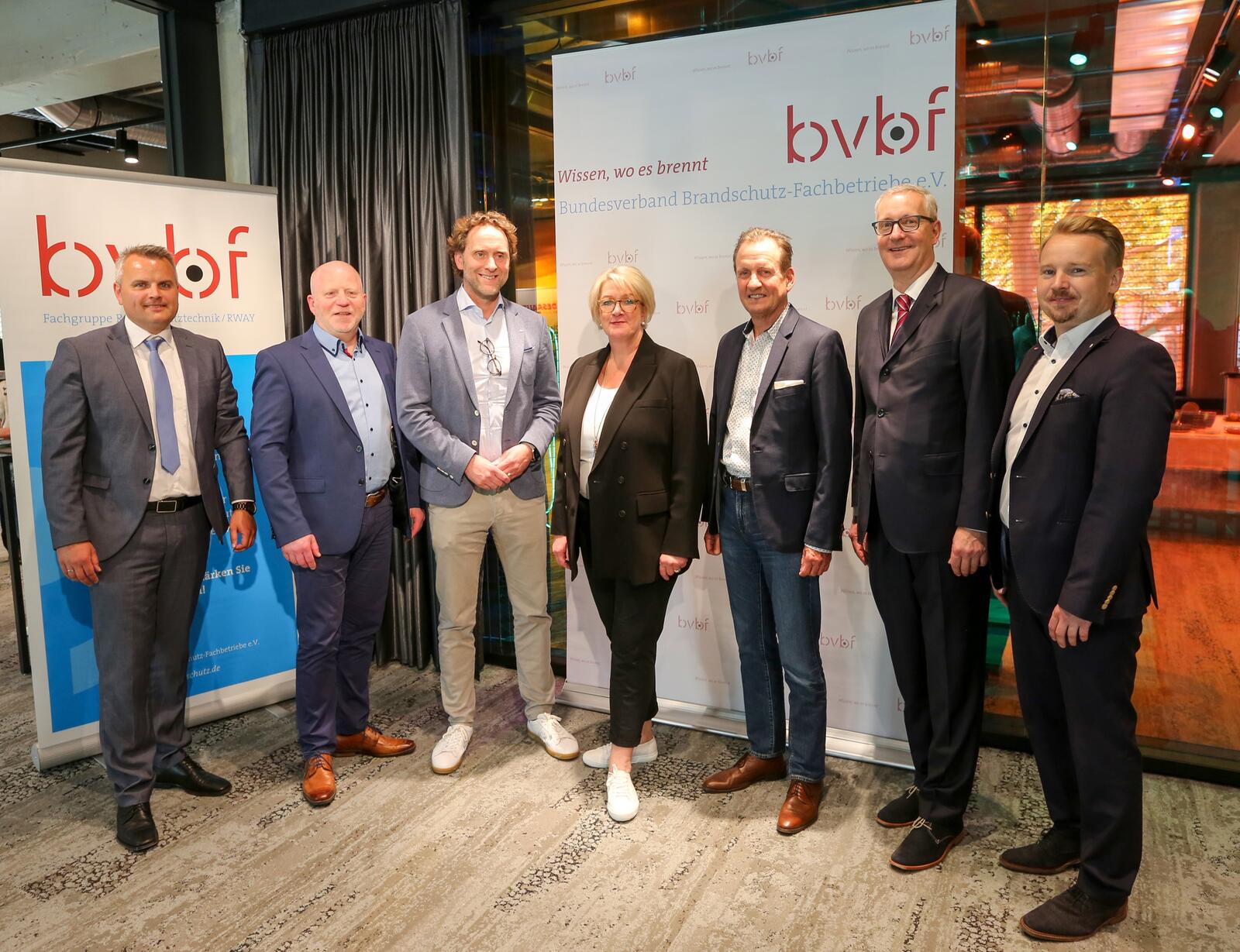 Der BVBF hat Vorstand und Beirat gewählt (v.l.n.r.): Alexander Heinzl, Rainer W. Klünder, Carsten Dubberke, Nicole Maack, Wulf Statz, René Schümann, Marcel Kübler.