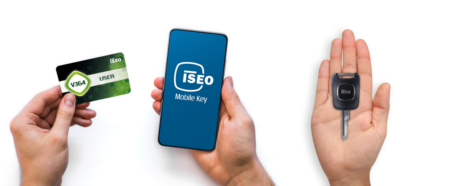 V364 2.0 ist parallel mit RFID-Identmedien sowie mobilen und mechatronischen Schlüsseln nutzbar.